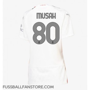 AC Milan Yunus Musah #80 Replik Auswärtstrikot Damen 2023-24 Kurzarm